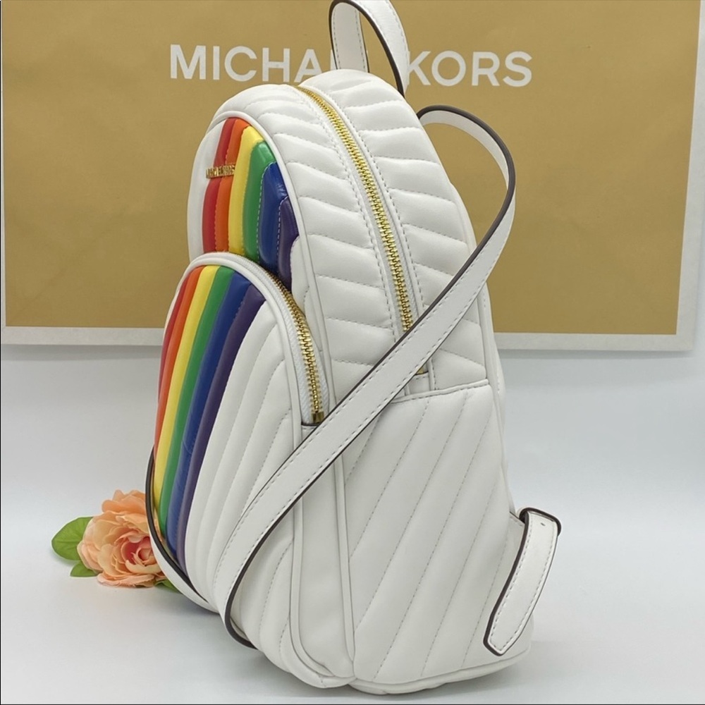 MICHAEL KORS ABBEY MD BACKPACK VEGAN FAUX … - Picture 11 of 16